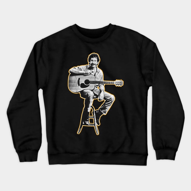 Retro Jim Croce Crewneck Sweatshirt by MuraiKacerStore